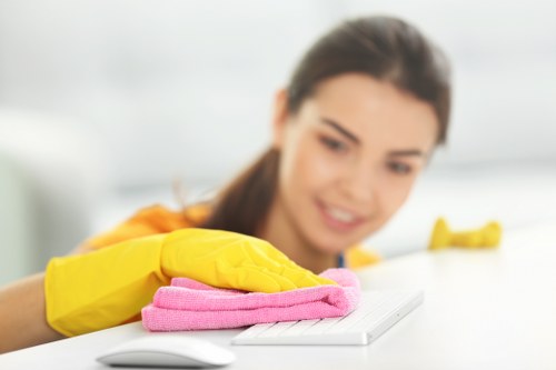 Deep rug washing process in a professional cleaning facility